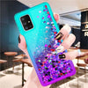 For Samsung Galaxy A71 5G,A51 5G Case Liquid Glitter Cute Cover+Screen Protector