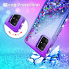 For Samsung Galaxy A71 5G,A51 5G Case Liquid Glitter Cute Cover+Screen Protector