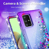 For Samsung Galaxy A71 5G,A51 5G Case Liquid Glitter Cute Cover+Screen Protector