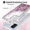 For Samsung Galaxy A71 5G,A51 5G Case Liquid Glitter Cute Cover+Screen Protector