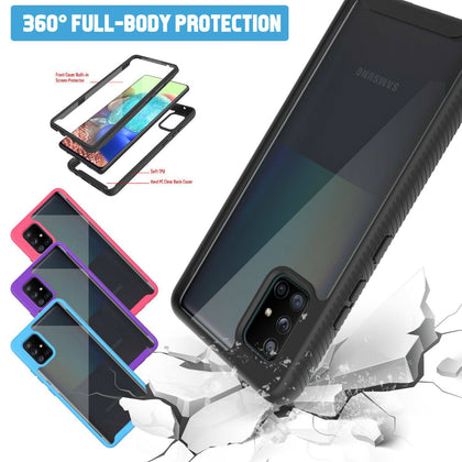 For Samsung Galaxy A71 5G,A51 5G Slim Case Cover With Built-in Screen Protector - Place Wireless