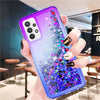 For Samsung Galaxy A12 A02s A52 A72 A32 5G Liquid Bling Case / Screen Protector