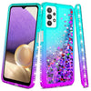 For Samsung Galaxy A12 A02s A52 A72 A32 5G Liquid Bling Case / Screen Protector