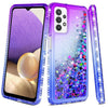 For Samsung Galaxy A12 A02s A52 A72 A32 5G Liquid Bling Case / Screen Protector