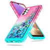 For Samsung Galaxy A12 A02s A52 A72 A32 5G Liquid Bling Case / Screen Protector