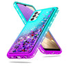 For Samsung Galaxy A12 A02s A52 A72 A32 5G Liquid Bling Case / Screen Protector