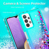 For Samsung Galaxy A12 A02s A52 A72 A32 5G Liquid Bling Case / Screen Protector