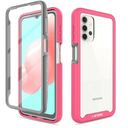 For Samsung Galaxy A32 5G Clear Case Hybrid Cover With Built-in Screen Protector