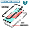 For Samsung Galaxy A32 5G Clear Case Hybrid Cover With Built-in Screen Protector