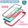 For Samsung Galaxy A32 5G Clear Case Hybrid Cover With Built-in Screen Protector