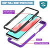 For Samsung Galaxy A32 5G Clear Case Hybrid Cover With Built-in Screen Protector