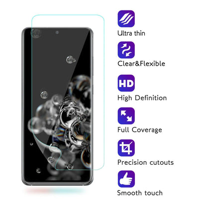 For Samsung Galaxy S2O Ultra 5G, S20, S20+, S10, S10+, Note 8, 9, 10, 10+, 10 Plus 5G, Full Cover HD Screen Protector - Place Wireless