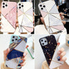 For  iPhone 11 Pro Max 8 Plus XS MAX XR Geometric Marble Cute Girl Phone Case Cover