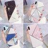 For  iPhone 11 Pro Max 8 Plus XS MAX XR Geometric Marble Cute Girl Phone Case Cover