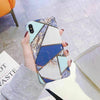 For  iPhone 11 Pro Max 8 Plus XS MAX XR Geometric Marble Cute Girl Phone Case Cover