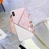 For  iPhone 11 Pro Max 8 Plus XS MAX XR Geometric Marble Cute Girl Phone Case Cover