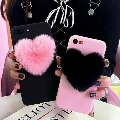 iPhone 12/11 Pro Max XS Max XR 8 Plus Shockproof Slim Case Cute Girl Phone Cover - Place Wireless