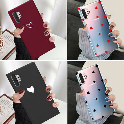 Samsung Galaxy S20 Ultra S20 Note10 Ultra Slim Case Heart Protective Phone Cover - Place Wireless