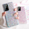 F Samsung Galaxy S21 + Note 20 Ultra S20 FE Shockproof Bling Glitter Case Cover