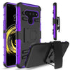 For LG V50 ThinQ Shockproof TPU Hard Hybrid Clip Holster Stand Phone Case Cover