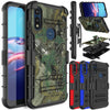 For Motorola Moto E (2020)/E7/E6 Phone Case Shockproof Belt Clip Kickstand Cover