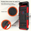 For Motorola Moto E (2020)/E7/E6 Phone Case Shockproof Belt Clip Kickstand Cover