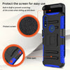 For Motorola Moto E (2020)/E7/E6 Phone Case Shockproof Belt Clip Kickstand Cover