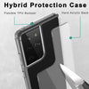 For Samsung Galaxy S21 Ultra,S21 Plus,S21 5G Case Crystal Clear Kickstand Cover