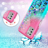 For Motorola Moto G Stylus 2021 Bling Liquid Case Defender Cover /Tempered Glass