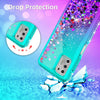 For Motorola Moto G Stylus 2021 Bling Liquid Case Defender Cover /Tempered Glass