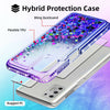 For Motorola Moto G Stylus 2021 Bling Liquid Case Defender Cover /Tempered Glass