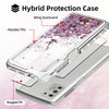 For Motorola Moto G Stylus 2021 Bling Liquid Case Defender Cover /Tempered Glass