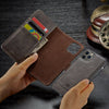 For iPhone 11 Leather Removable Wallet Magnetic Flip Card Case Cover, PhoneModel - Compatible with iPhone 11 (6.1 inch)