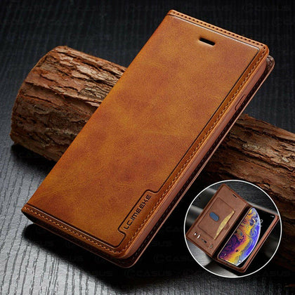 For iPhone 11 PRO XS MAX XR 8/7/6 Plus Leather Wallet Magnetic Cover Card Case - Place Wireless