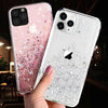 For iPhone 12 11 Pro XS MAX XR 8/7/6 Slim Cute Case Glitter Sparkle Clear Cover