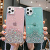 For iPhone 12 11 Pro XS MAX XR 8/7/6 Slim Cute Case Glitter Sparkle Clear Cover