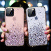 For iPhone 12 11 Pro XS MAX XR 8/7/6 Slim Cute Case Glitter Sparkle Clear Cover