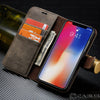 For iPhone X 8/7/6s Plus Leather Removable Wallet Magnetic Flip Card Case Cover