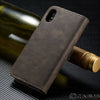 For iPhone X 8/7/6s Plus Leather Removable Wallet Magnetic Flip Card Case Cover