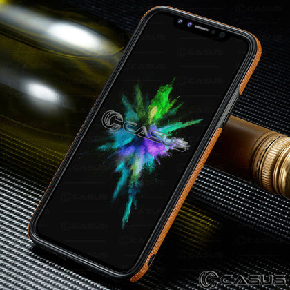 for iPhone X & 8/7/6s Plus SLIM Luxury Leather Back Ultra Thin TPU Case Cover - Place Wireless
