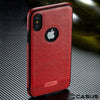 for iPhone X & 8/7/6s Plus SLIM Luxury Leather Back Ultra Thin TPU Case Cover