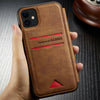 Leather Back Wallet Magnetic Flip Cover Slim Case For iPhone 12/11 Pro XS MAX XR