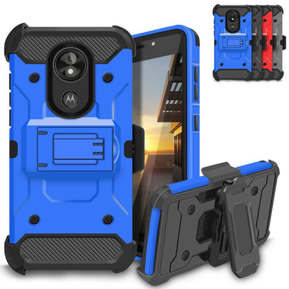 For Motorola Moto G6 /G6 Play /G6 Forge /G6 Plus Heavy Duty Shockproof Holster Case Cover - Place Wireless