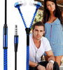 Zipper Wired 3.5mm Jack Earbuds Earphones In-Ear Stereo Headset With Microphone