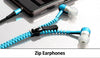 Zipper Wired 3.5mm Jack Earbuds Earphones In-Ear Stereo Headset With Microphone