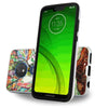 For Motorola Moto G7 Play,G7 Optimo Phone Case Cover +Tempered Glass Protector