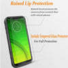 For Motorola Moto G7 Power/ Supra/ Optimo Maxx Case+Tempered Glass Protector