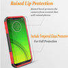 For Motorola Moto G7 Power/ Supra/ Optimo Maxx Case+Tempered Glass Protector