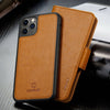 For iPhone 12/11 Pro Max XR XS Mini Removable Leather Wallet Magnetic Card Case