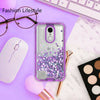 For LG Aristo 3, Aristo 2,Risio 3, Phoenix 4,Tribute Dynasty, Tribute Empire, Zone 4, Rebel 3, Rebel 4, Fortune 2, LG V3 2018 Liquid Glitter Bling Shock Phone Case